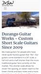 Mobile Screenshot of durangoguitarworks.com